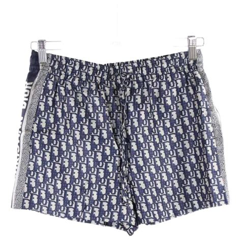 blue dior shorts|authentic christian dior shorts.